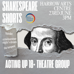 Acting Up Shakespeare Show Poster